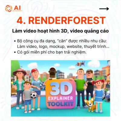 Renderforest tạo video hoạt hình 3d sáng tạo