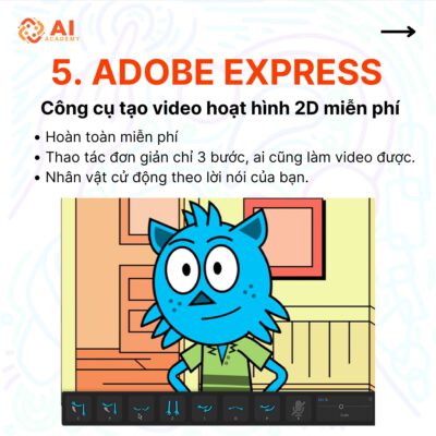 Adobe Express công cụ làm video xây kênh miễn phí